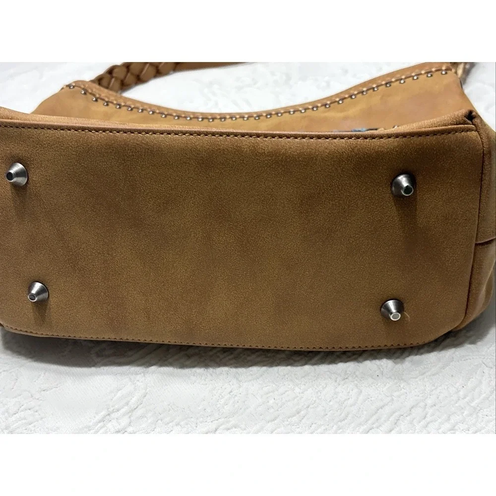 Trinity West Hair-On Leather Concealed Carry Hobo- Camel - Rare Find